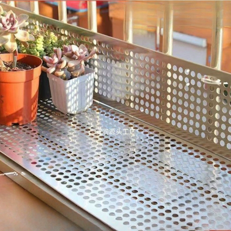 Защитная сетка для балкона, утолщенная перфорированная пластина из нержавеющей стали, сетка для защиты от протечек, установка противоугонной оконной накладки на балконе