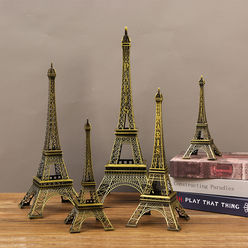 Torre Eiffel de París modelo arquitectónico modelo de alta sensación sala de estar vinos gabinete de televisión decoración de escritorio