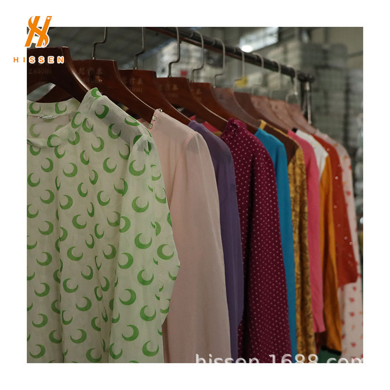 跨境批发二手衣服薄长袖used long-sleeved shirt热销埃塞尔比亚