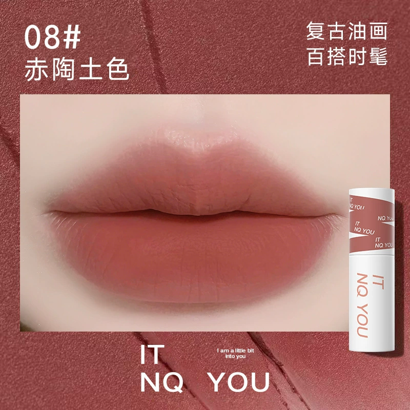 Matte lipstick, lip gloss, translucent shading