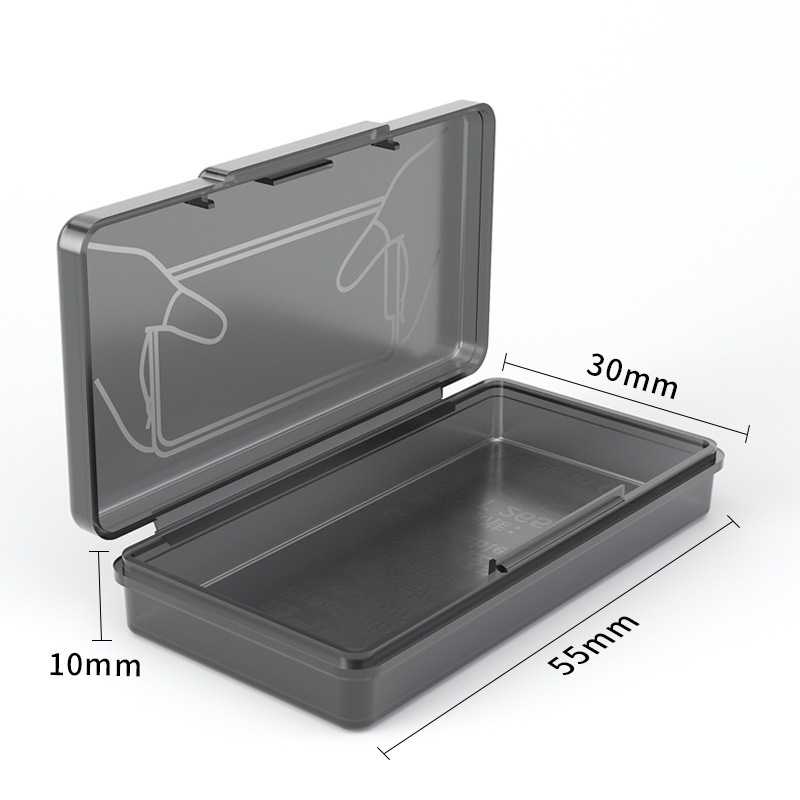 고급 손가락 침대 반투명 보관함(포장 상자에는 손가락 침대가 포함되지 않음)