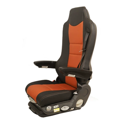 trucks converted into tractors — Other Automotive Safety Supplies - grammer-chair-in-brown-leather-with-ventilation-and-heating