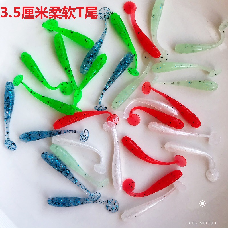 Soft Grubs Lures 7 Colors Soft minnow Baits Bass Trout Fresh Water Fishing Lure