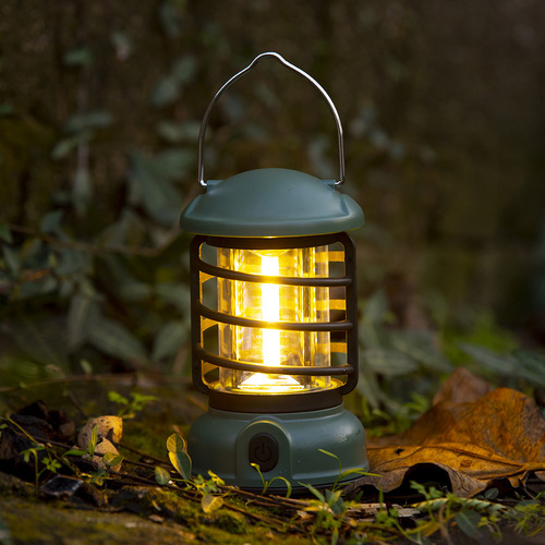 Outdoor camping light retro camping lantern ambiance tent light charging campsite light outdoor light lighting hanging lamp portable lantern