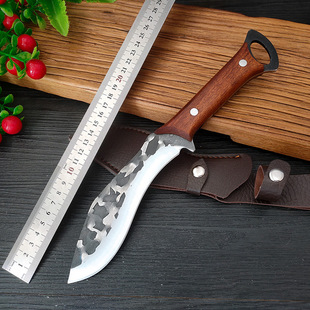 Hand Forging Outdoor Camping Open Cutting Wood Multi-use Cutting Knife Household Cutting Fruit Cutter Chopping Knife Chopping Knife Chopping Bone Knife