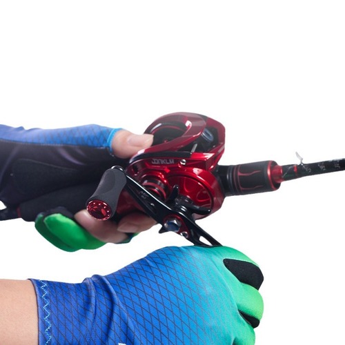 Jiadiao Nilancoo professional exposed three-finger fishing lure gloves anti-hanging anti-slip gloves sun protection breathable warm fishing