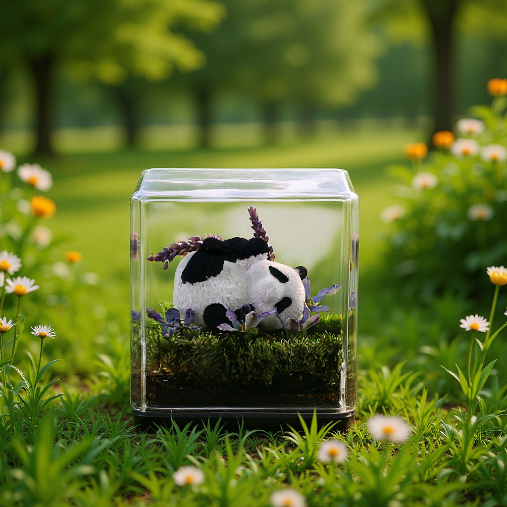 跨境居家用品水晶滴胶树脂书镇真花摆件装饰品批发节日礼品礼物