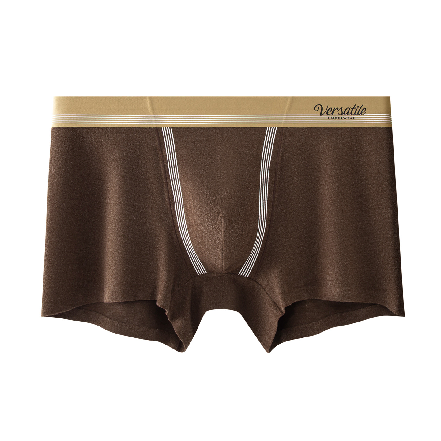 Otoño y invierno abrasivo hombre calzoncillos suaves pegajosos cálidos cómodos de moda piquetas de cintura media calzoncillos cortos de cuatro esquinas para hombre