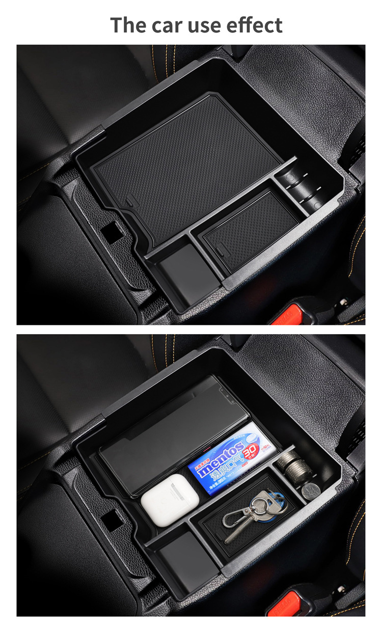 Suitable for 19-25 Models of Ford Ranger Center Console Armrest Storage Box Car Storage Accessories Modification