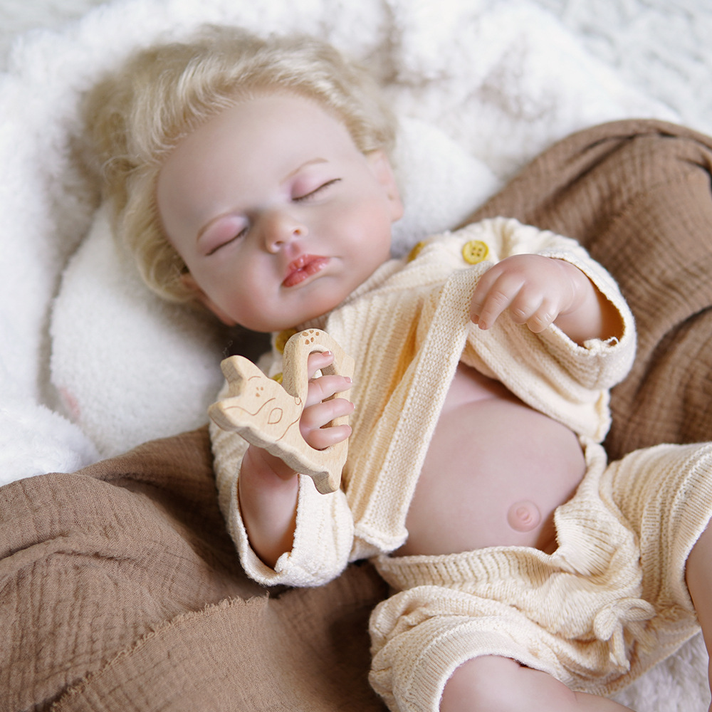 18 pulgadas LouLou muñeca renacida simulación de color de piel hecha a mano 3D piel de sangre venosa visible fuente transfronteriza