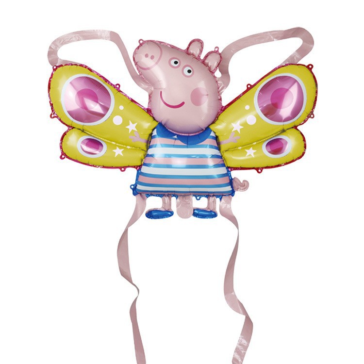 Ángel mariposa alas globo película de aluminio lote mixto colorido mágico macaron inflable para niños puesto al por mayor flash