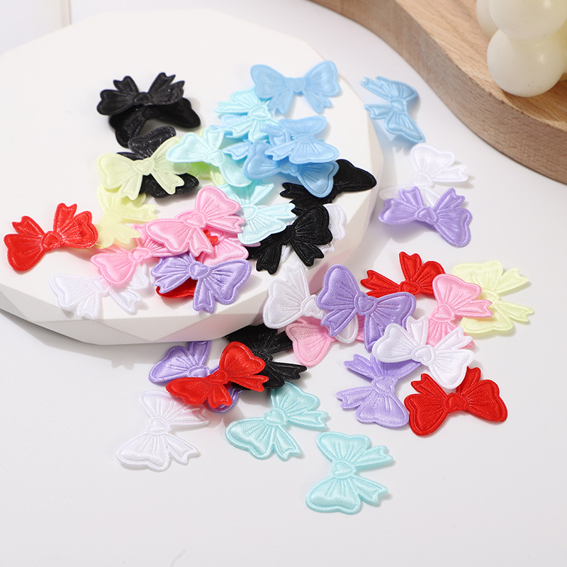 超音波エンボス加工かわいいライトカラーサテンリボン DIY 手作りヘアピンバーホルダーカード装飾アクセサリー