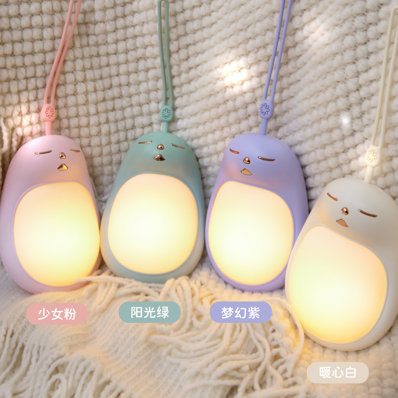 新型ミニユニコーン暖手宝二合一純色家庭用携帯両面発熱暖手宝プレゼント卸売り|undefined