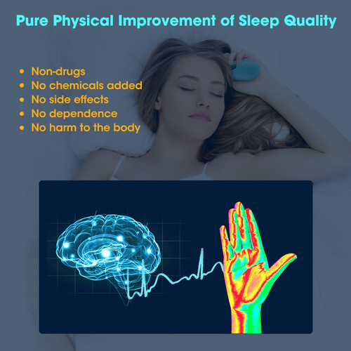 Cross-border microcurrent smart hand-held sleep device 15-speed sleep aid pulse decompression massage device sleep device sleep egg