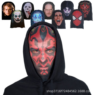European anD American Cross-borDer Men's Hot-selling Portrait 3D Digital Printing Magic Face Towel Multi-functional OutDoor Mask Veil HeaDscarf