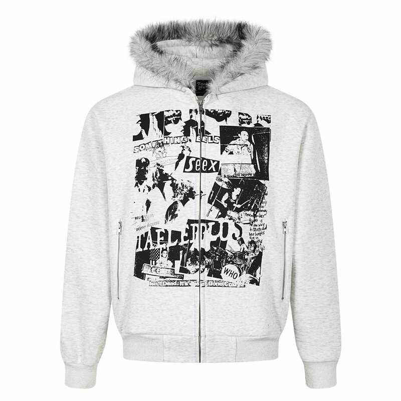 Yidao Vintage Clothing 2026 Autumn New American Style Trendy Rock Print Long Fur Collar Hooded Zipper Cardigan Sweatshirt for Men Yidao Vintage Clothing 2026 Autumn New American Style Trendy Rock Print Long Fur Collar Hooded Zipper Cardigan Sweatshirt for Men