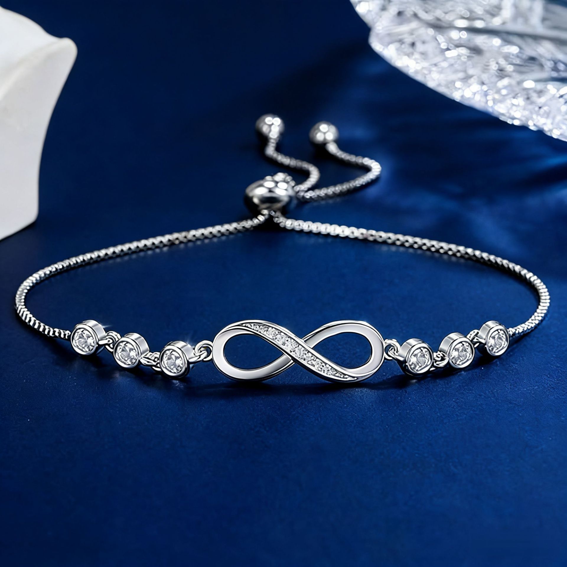 adjustable unlimited bracelet with zircon
