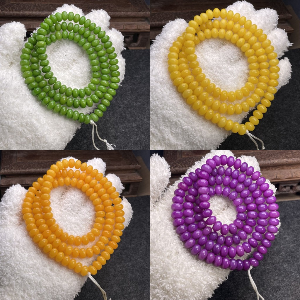 Bodhi rosary wax agate