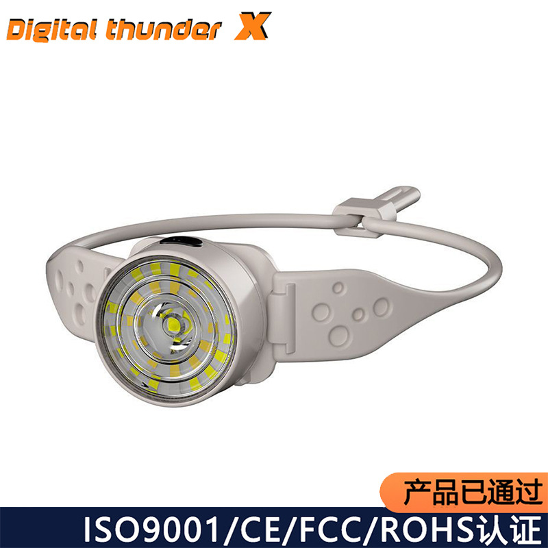 Transfronteriza nuevo faro de silicona USB recargable al aire libre faro reflector luz roja advertencia inducción faro corriente