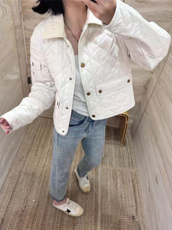 蒙家25ss M家新款Chitre 菱形绗缝加衬简约羽绒服夹克外套|undefined