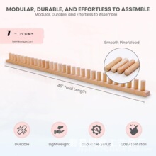 跨境木质短棒编织器木制围巾毛毯编织工具手工diy毛毯编织框架