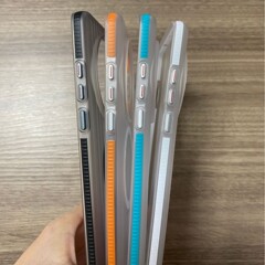 滑り止めバー適用プラス13格子携帯ケース1 13段ボール磁気吸引全包転倒防止保護カバーフロスト透明