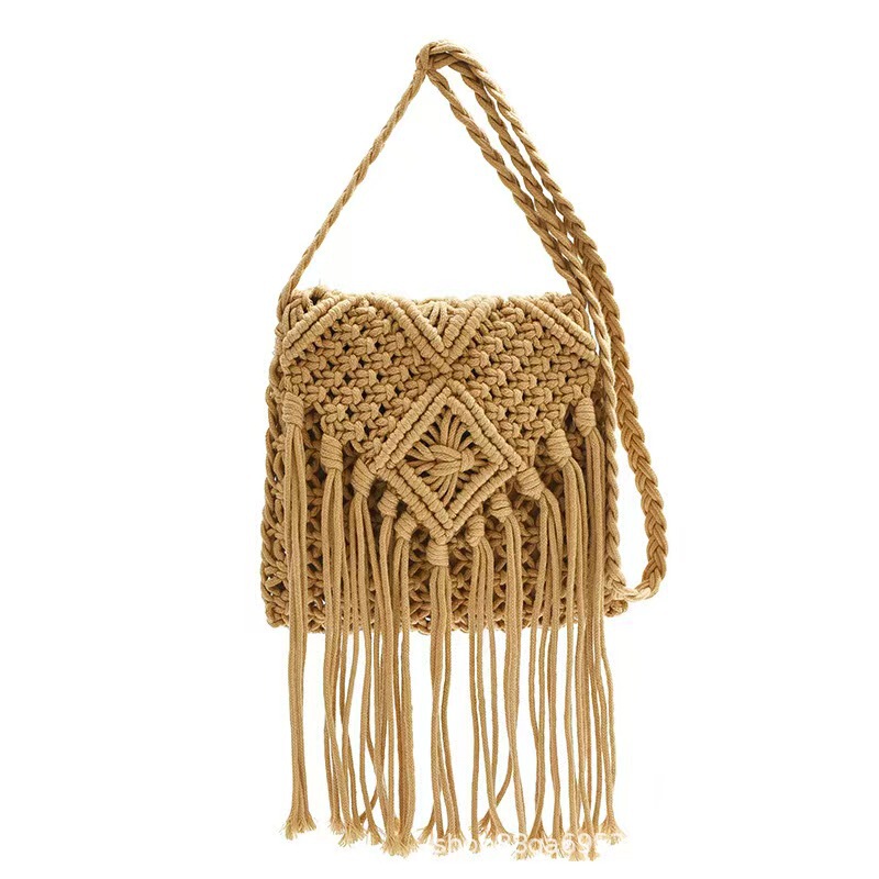 Bohemian Style Tassel Straw Woven Bag Woven Small Square Bag Women's Crossbody Bag Holiday Beach Bag Handmade Woven Bag Bohemian Style Tassel Straw Woven Bag Woven Small Square Bag Women's Crossbody Bag Holiday Beach Bag Handmade Woven Bag