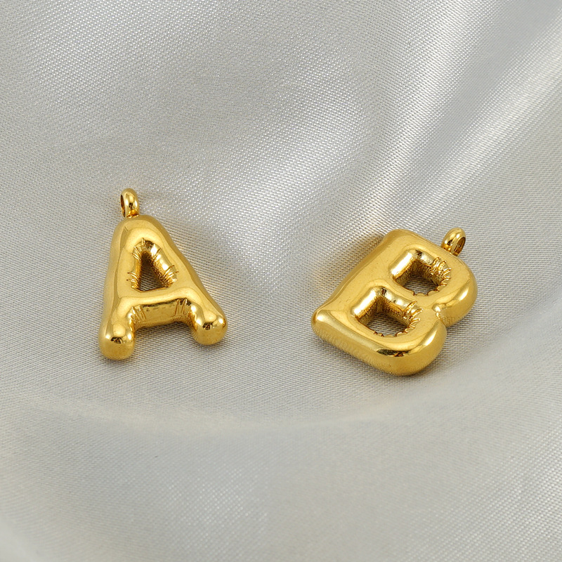 Letter Pattern 1 Piece Stainless Steel Letter Pendant