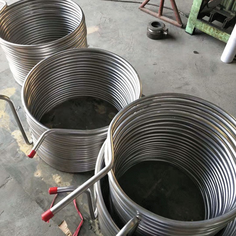 厂家直销不锈钢蒸发器盘管激光冷水机盘管饮料机盘管啤酒冷却盘管