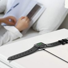 适用苹果手表无线充电器iwatch磁力编织充电线appleiwatch磁吸线