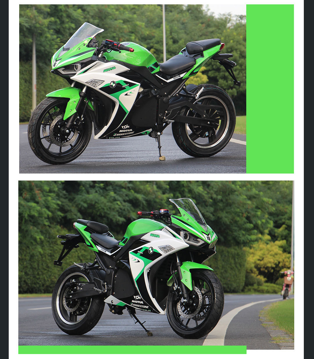 Electric Motorcycle Exports R3 Heavy-Duty Electric Motorcycle for Adults 72V Large Sports Car
