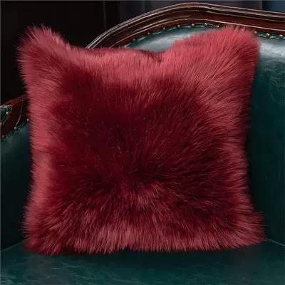 Amazon Cross-border Explosions Plush Imitation Avtomobil döşəmə paspasları - wine-red-custom-size