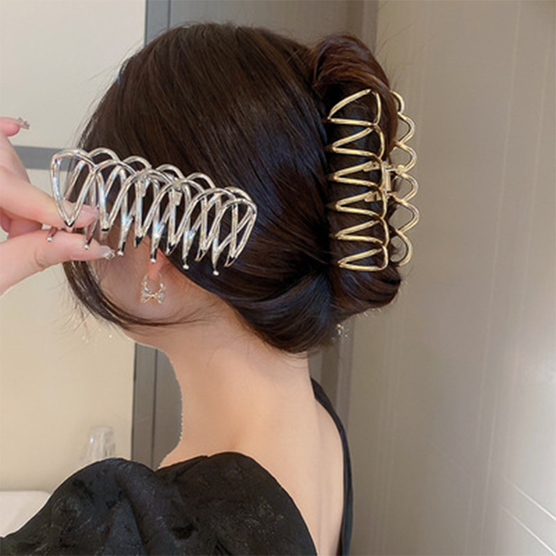 Fashion Geometric Metal Plating Hair Claws display picture 3