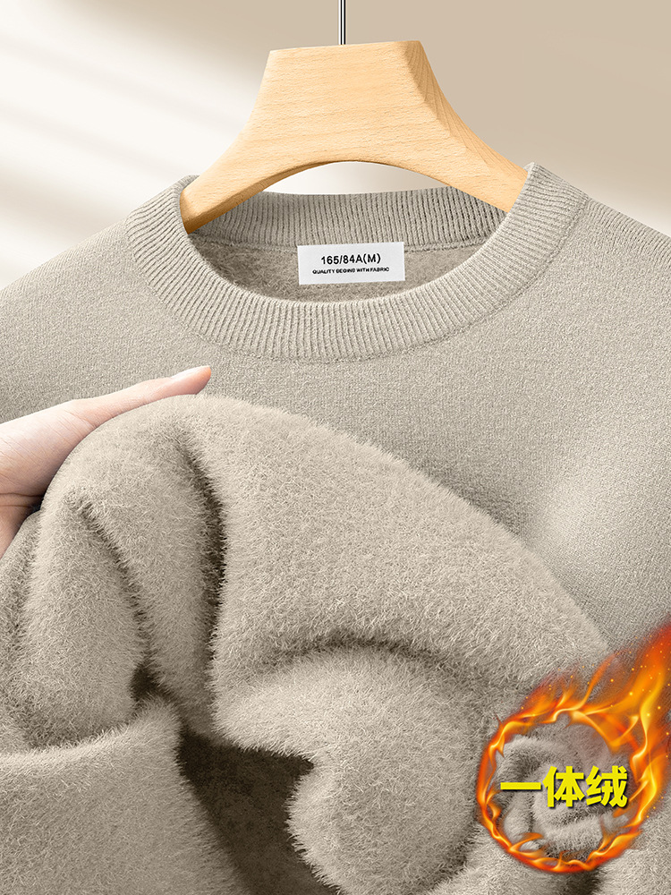 Winter velvet knitted woolen keep warm base body-friendly sweater…