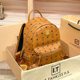 Physical picture with logo M backpack C backpack women M leather women's bag high-capacity travel bag for middle school students
