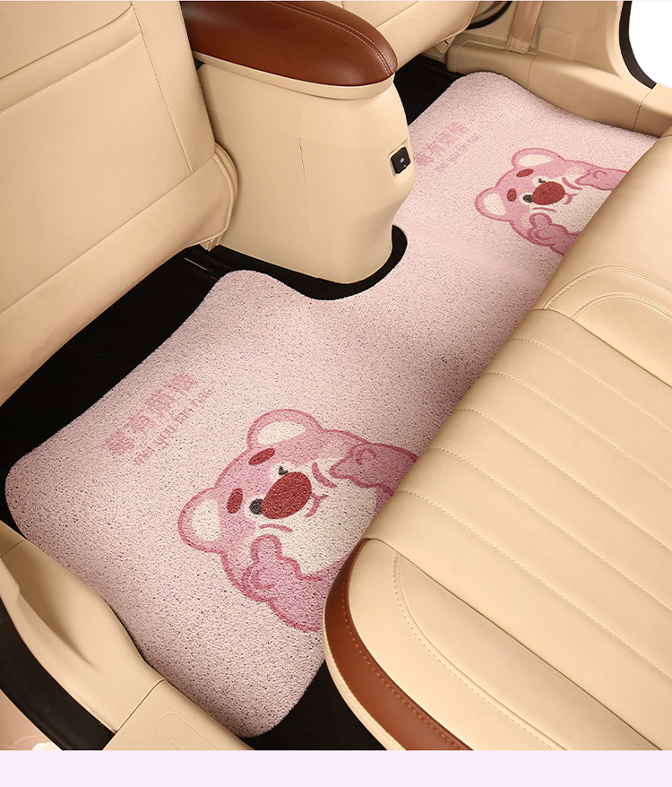 2025 Cartoon Strawberry Bear Suitable for Byd S7 S6 Seal 06 Seagull Car Floor Mat Cartoon Cute Mat