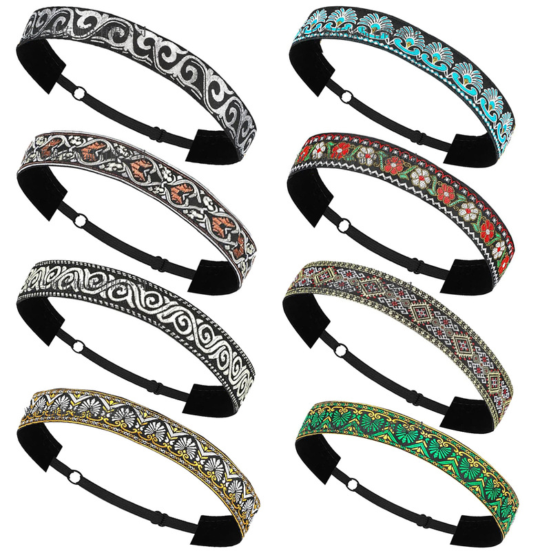 European and American New Women's Headbands, Bohemian Headbands, Sports Yoga Headbands, Ethnic Headbands, Non-Slip Hair Accessories European and American New Women's Headbands, Bohemian Headbands, Sports Yoga Headbands, Ethnic Headbands, Non-Slip Hair Accessories