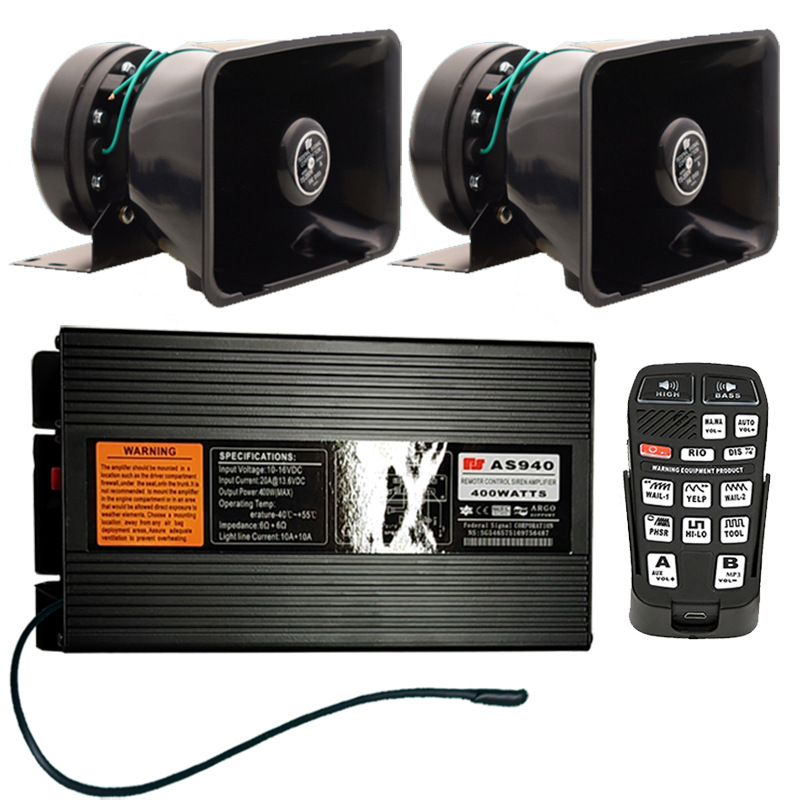 Wireless remote control car alarm, 400W in-car loudspeaker, high-frequency speaker, AS940R5+100C speaker