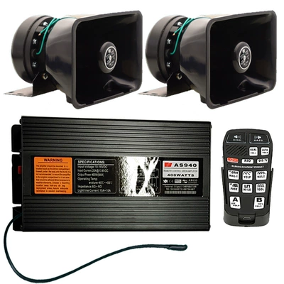 Wireless remote control car alarm, 400W in-car loudspeaker, high-frequency speaker, AS940R5+100C speaker