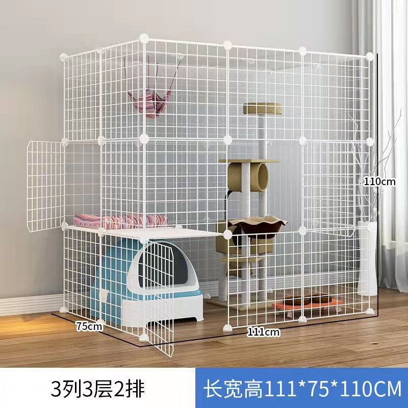 Jaula de gato de gran tamaño Villa oferta especial Casa de gato de tres capas hogar interior mascota gato casa nido espacio de gran tamaño plegable