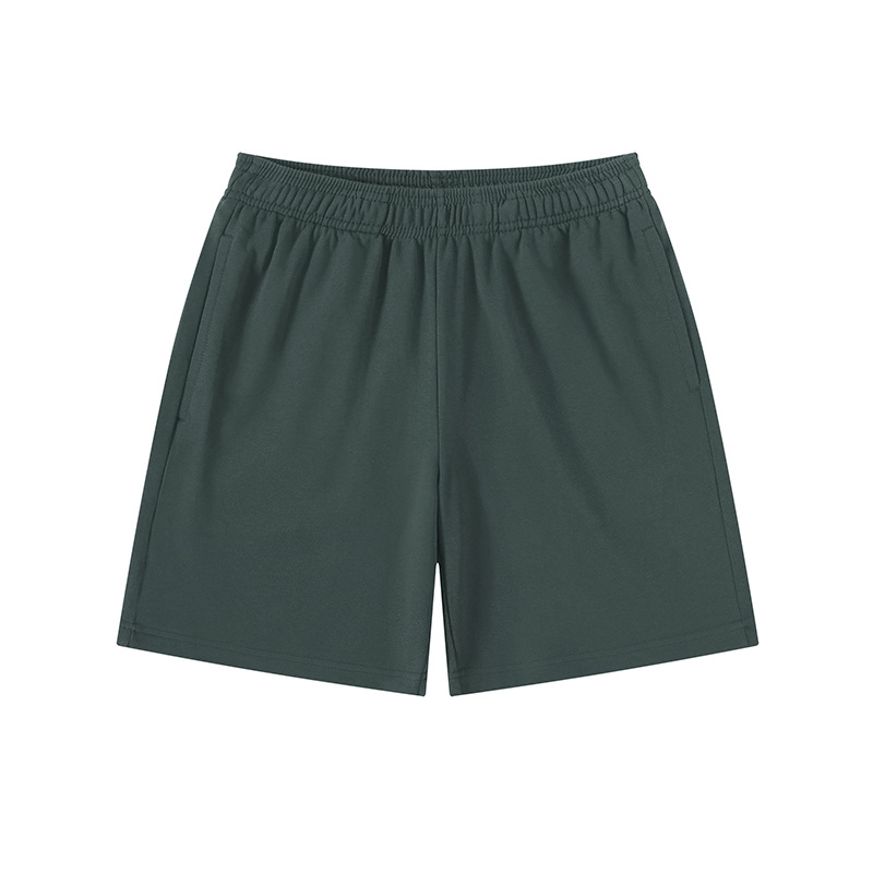 Pantalones deportivos americanos de cinco puntos de color caramelo de felpa, pantalones cortos de hombre sueltos casuales de moda, personalización de ropa exterior de verano de algodón puro