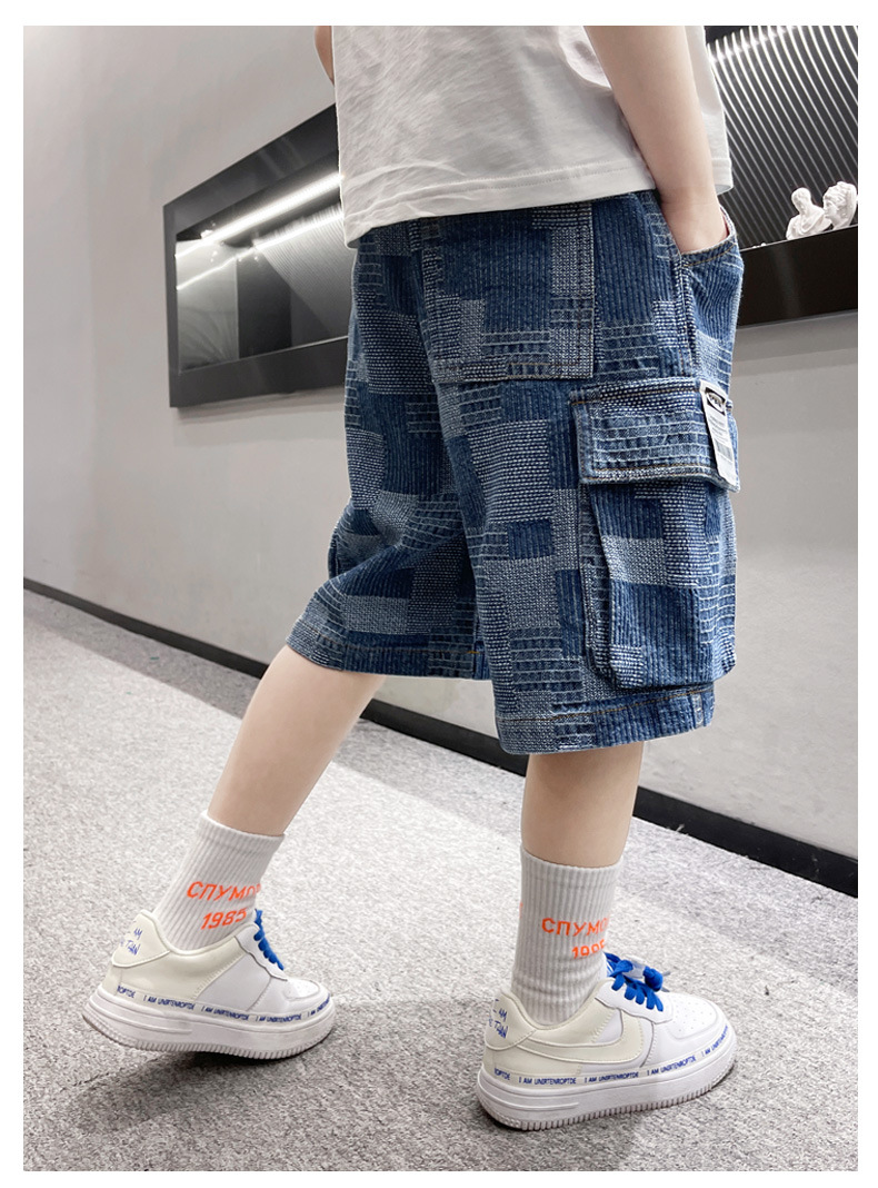 Black Jeans Boys Knee Length Pants Size 