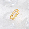 Small design jewelry, zirconium, one size wedding ring, micro incrustation, diamond encrusted, wholesale