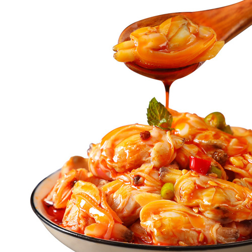 Spicy Clam Meat 100g/Can Seafood Ready-to-Eat Canned Food Fast Shipping Live Streaming E-commerce Product
