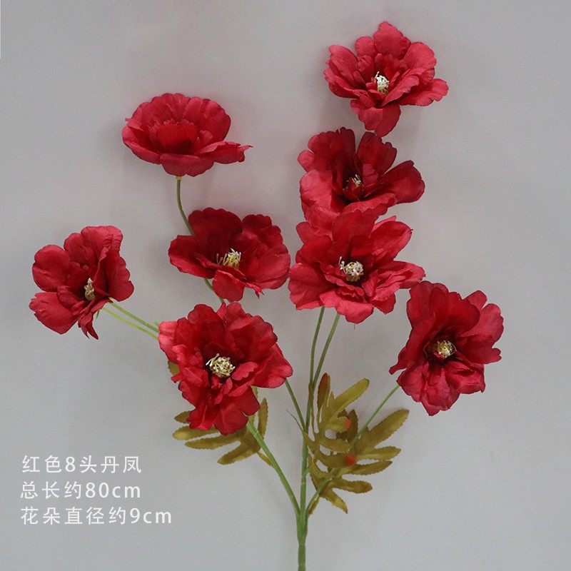 붉은 8머리 봉황의 가지