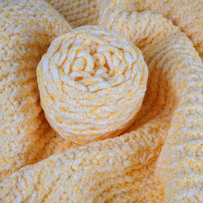 成龙花式彩点冰条线 粗毛线单股diy手工编织毛线团钩针线勾拖鞋线