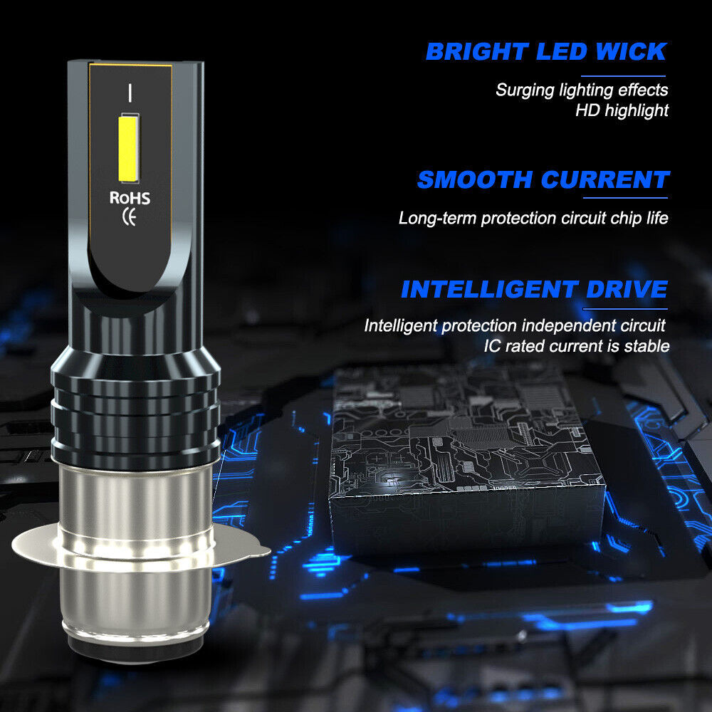 Luz de motocicleta transfronteriza P15D 80W una sola garra H6 luz de motocicleta H6m luz H4