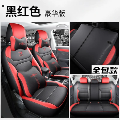 Modelə uyğun (Original) oturacaq örtükləri, automatic progressive edition dedicated seat - all-inclusive-deluxe-edition-black-and-red-jetta-vs7