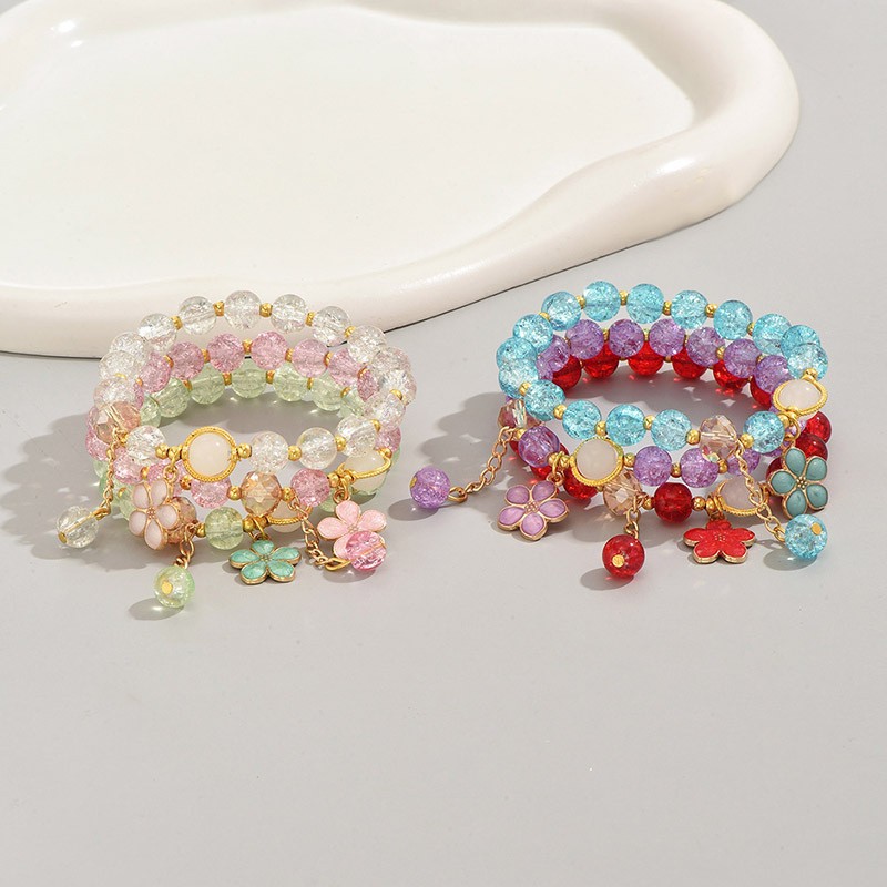 Pulsera de girasol femenino ins brazalete de novia temperamento celebridad de Internet estilo caliente cuentas diseño de nicho sentido de la joyería de dopamina