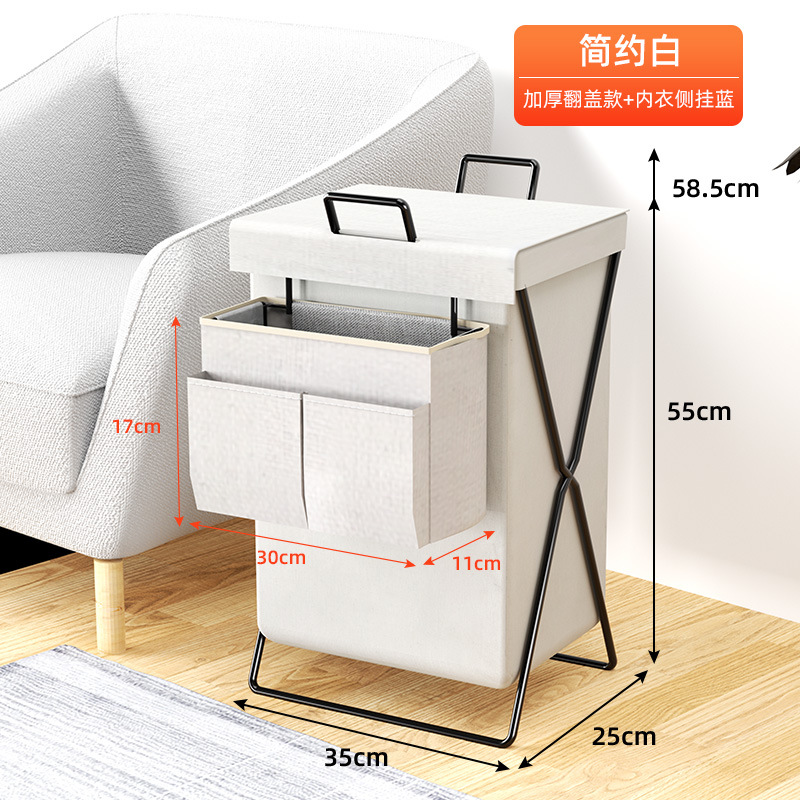 Cesta de lavandería ropa sucia cesta de almacenamiento cesta de lavandería plegable hogar Baño sala de estar lavandería cesta de la ropa bolsa